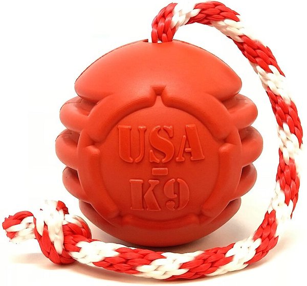 USA-K9 Stars & Stripes Treat Dispensing Tough Dog Chew Toy, Red, Large slide 1 of 8
