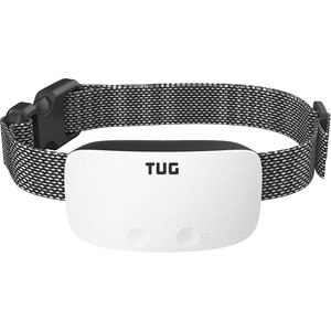TUG Rechargeable Waterproof Dog Bark Collar, White