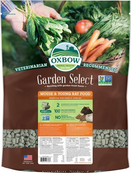 Oxbow Garden Select Mouse & Young Rat Food, 20-lb bag slide 1 of 3