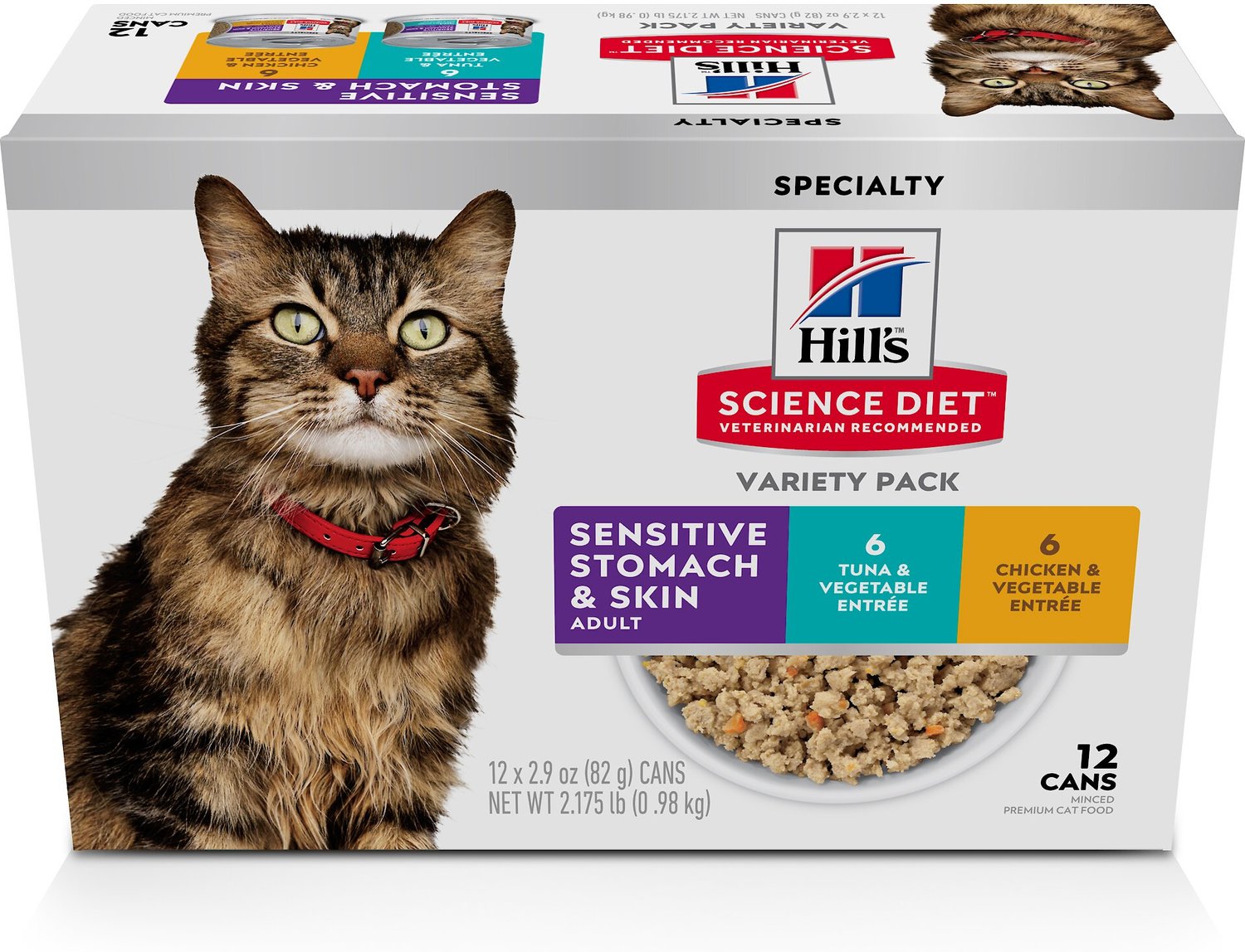 HILL'S SCIENCE DIET Adult Sensitive Stomach & Skin Tuna & Vegetable