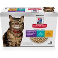 Hill's Science Diet Adult Sensitive Stomach & Skin Tuna & Vegetable & Chicken & Vegetable Variety Pack Canned Cat Food, 2.9-oz can, 12 case