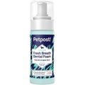 Petpost Fresh Breath Dental Dog Foam, Mint & Apple, 5-oz bottle