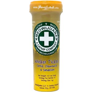 Meowijuana Whisker Tickler Catnip, Chamomile, & Dandelion Blend, 26-gram bottle
