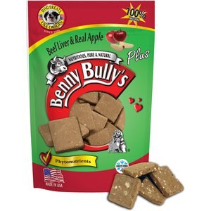Benny Bullys Plus Beef Liver & Apple Freeze-Dried Dog Treats, 2.1-oz bag