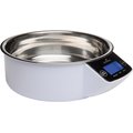 Eyenimal Intelligent Non-Skid Stainless Steel Dog & Cat Bowl, White, 2.2-cup