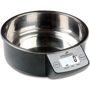 Eyenimal Intelligent Non-Skid Stainless Steel Dog & Cat Bowl, Black, 3.52-cup