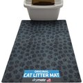 Drymate Paw Dots Cat Litter Mat, Black