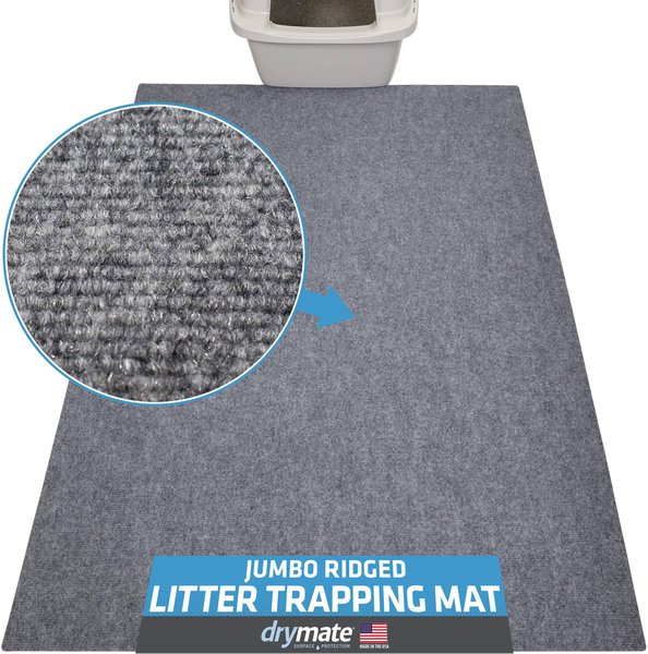 Drymate Jumbo Cat Litter Trapping Mat, Charcoal slide 1 of 5