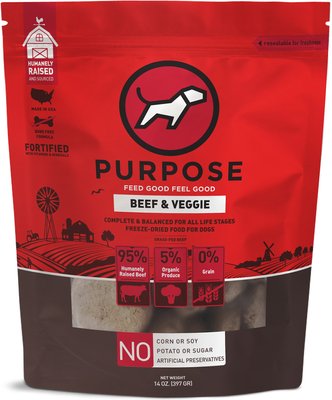 PURPOSE Beef \u0026 Veggie Freeze-Dried Dog 