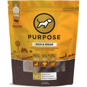 Purpose Duck & Veggie Grain-Free Freeze-Dried Dog Food, 14-oz bag