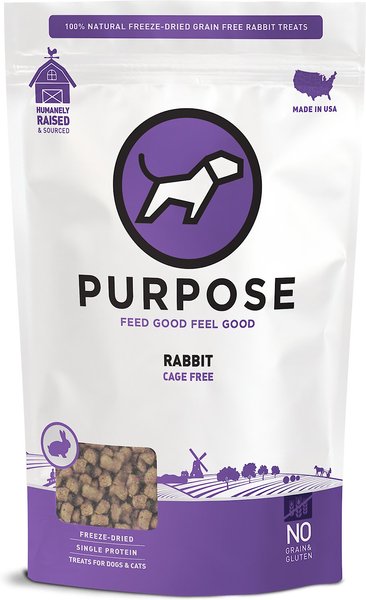 Purpose Rabbit Bites Freeze-Dried Dog & Cat Treats, 2.5-oz bag slide 1 of 2