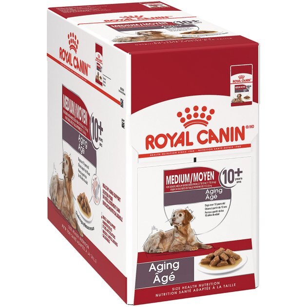 ROYAL CANIN Medium Aging Wet Dog Food, 4.9oz pouch, case