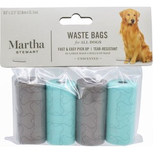 Martha Stewart Dog Waste Bags, 60 count