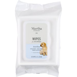Martha Stewart Tearless Grapefruit Scent Puppy Wipes, 100 count