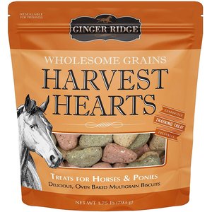 Ginger Ridge Harvest Hearts All-Natural Veggie Horse Treats, 1.75-lb bag