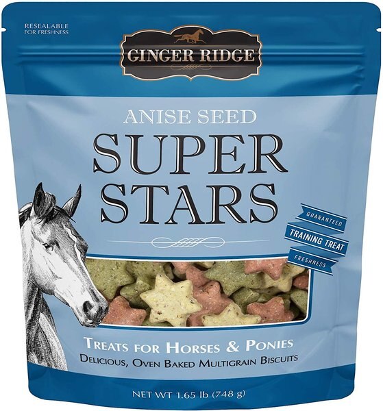 Ginger Ridge Super Stars All-Natural Veggie Horse Treats, 1.65-lb bag slide 1 of 4