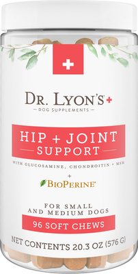 Dr. Lyon's Hip & Joint Small & Medium Dog Soft Chew Supplement, slide 1 of 1