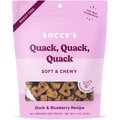 Bocce's Bakery Quack Quack Quack Duck & Blueberry Recipe Soft & Chewy Dog Treats, 6-oz bag