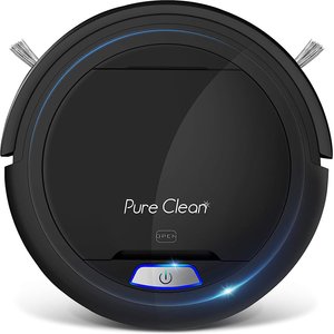 Pure Clean Automatic Robot Vacuum Cleaner, Black
