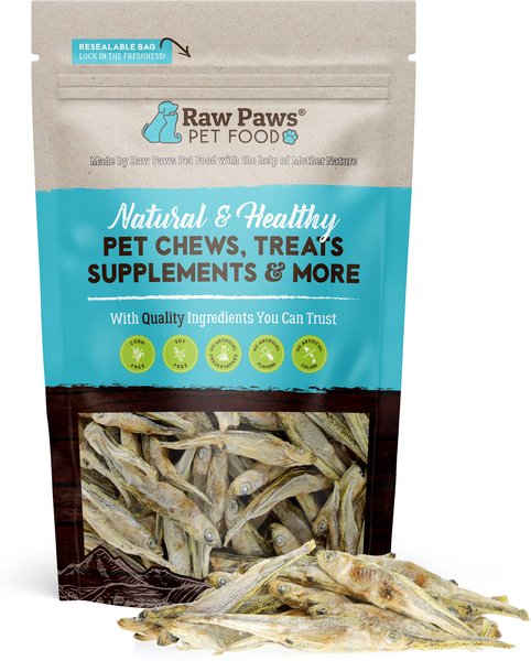Raw Paws Minnows Freeze-Dried Dog & Cat Treats, 2-oz bag slide 1 of 8