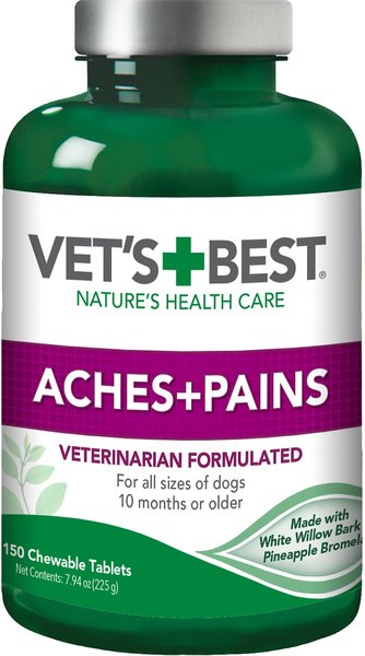 Vet's Best Aches + Pains Chewable Tablets Joint Supplement for Dogs, 150 slide 1 of 8