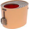 IRIS Medium Top Entry Cat Litter Box, Orange