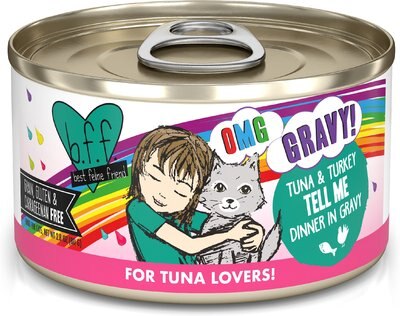 BFF OMG Tell Me! Tuna & Turkey Flavor Wet Canned Cat Food, slide 1 of 1