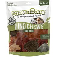 DreamBone DinoChews Dog Treats, 14 count