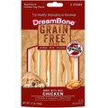 DreamBone Grain Free Chicken Chews Dog Treats, 5 count
