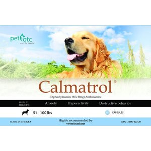 Pet OTC Calmatrol Medication for Anxiety for Large Breed Dogs, 20 count