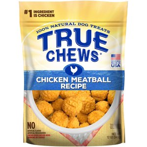 True Chews Chicken Meatball Recipe Dog Treats, 12-oz bag