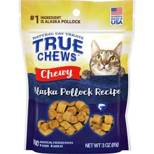 True Chews Chewy Alaska Pollock Recipe Cat Treats, 3-oz bag