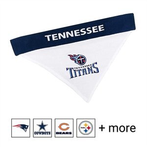 Pets First NFL Reversible Dog & Cat Bandana, Tennessee Titans, Large/X-Large