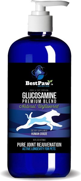 Best Paw Nutrition Glucosamine Premium Blend Dog Supplement, 16-oz bottle slide 1 of 3