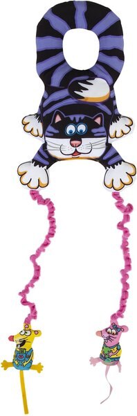 Fat Cat Big Mama's Mouse Bouncer Doorknob Hanger Cat Toy with Catnip slide 1 of 2