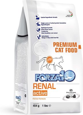 FORZA10 Nutraceutic Active Kidney Renal Support Diet Dry Cat Food, 4-lb bag  - Chewy.com