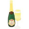Frisco Plush Champagne & Flute Dog Toy, 2-pack