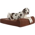 Bully Beds Orthopedic Pillow Dog Bed w/Removable Cover, Chocolate, X-Large