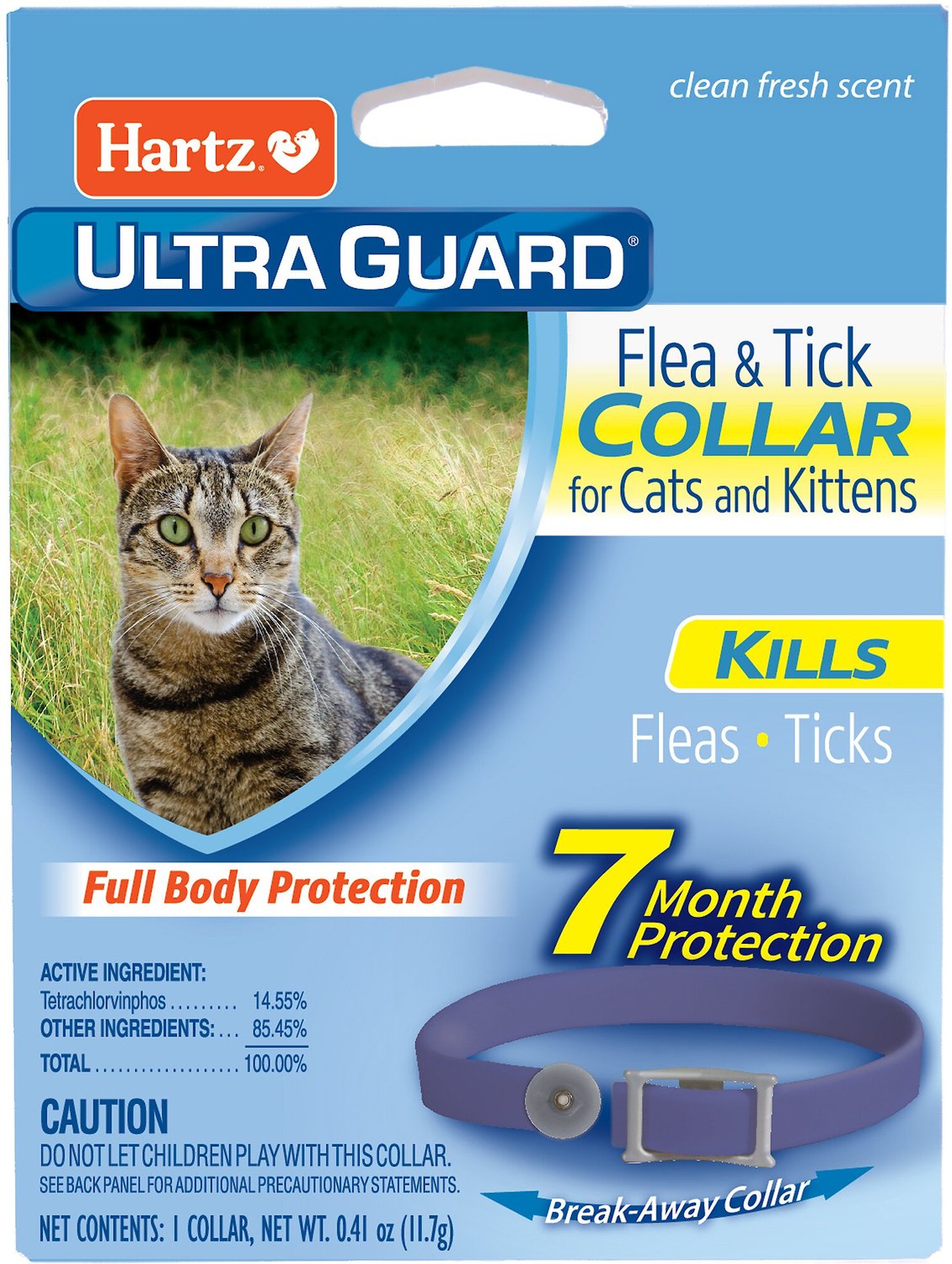 Hartz UltraGuard Flea & Tick Collar for Cats & Kittens, 1 count, Purple