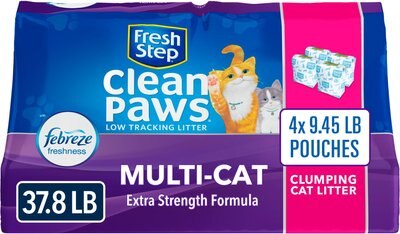 Fresh Step Clean Paws Multi-Cat Scented Clumping Clay Cat Litter, slide 1 of 1