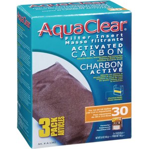 AquaClear Activated Carbon Filter Insert, Size 30, 3 count