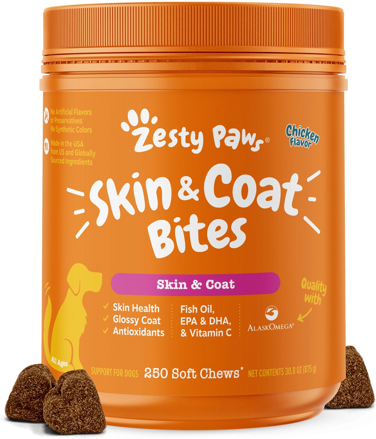 zesty paws omega bites skin & coat