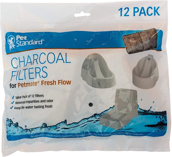Pet Standard Charcoal Filters for PetMate Fresh Flow, 12 count slide 1 of 3