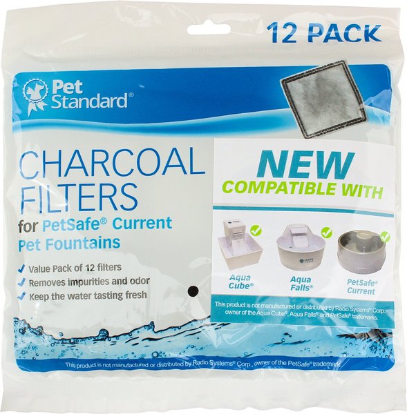 Pet Standard Charcoal Filters for PetSafe Current Fountains, 12 count slide 1 of 3