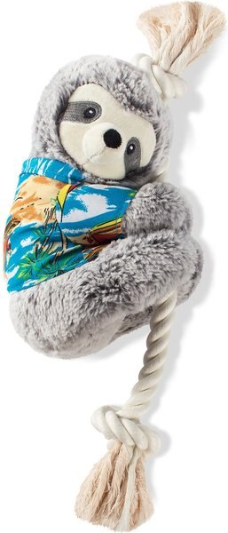 Pet Shop by Fringe Studio Summer Ray the Sloth Squeaky Plush Dog Toy slide 1 of 3