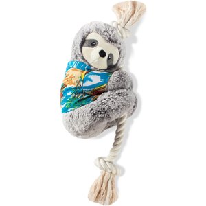 Pet Shop by Fringe Studio Summer Ray the Sloth Squeaky Plush Dog Toy