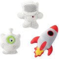 Pet Shop by Fringe Studio Out of This World Space Squeaky Plush Mini Dog Toys, 3 count