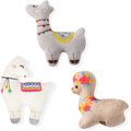 Pet Shop by Fringe Studio Llama Love You Forever Squeaky Plush Mini Dog Toys, 3 count