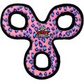 Tuffy's Jr 3WayTug Squeaky Plush Dog Toy, Pink Leopard