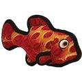 Tuffy's Ocean Creature Fish Squeaky Plush Dog Toy, Red